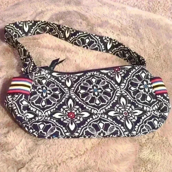 Vera Bradley Handbags - Vera Bradley Barcelona Pattern Maggie Small Shoulder Bag